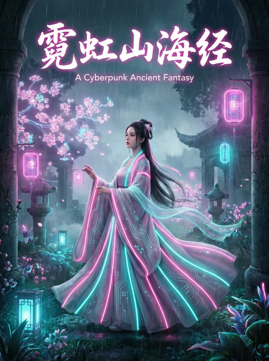 龙眠联军战袍 古风奇缘短剧 - 霓虹山海经海报